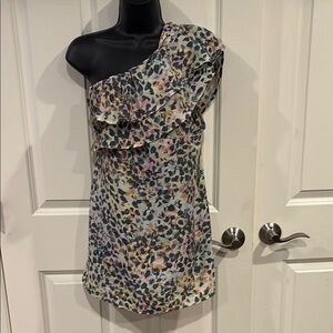 Lane Bryant 24 one arm blouse in muted colors - new with tags